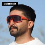 عینک ورزشی فتوکرومیک راکبراس (Rockbros) اصل - رنگ قرمز - لنز هوشمند UV400 همراه با فریم طبی